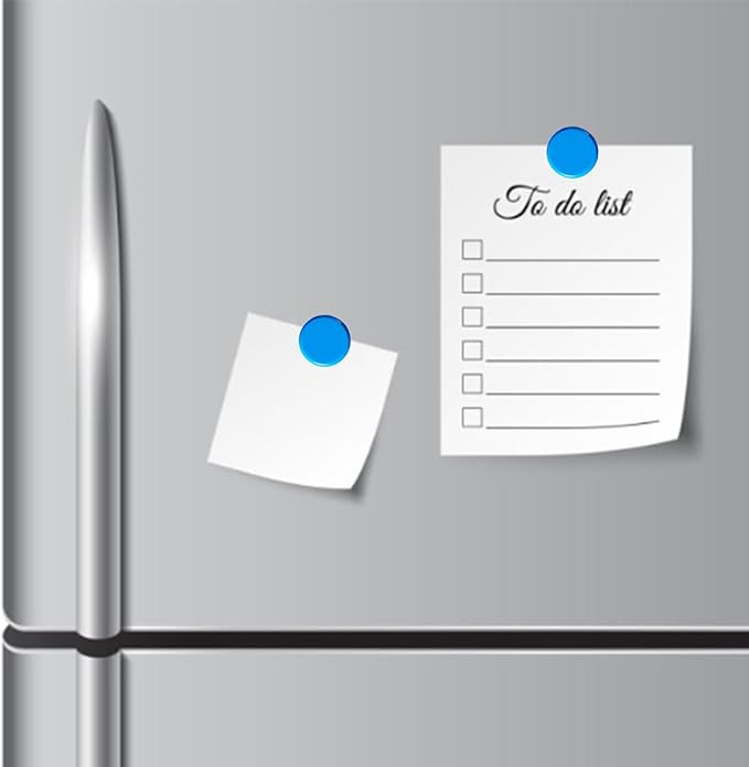 ZDZBLX Fridge Magnets Refrigerator Magnets, 40 Pcs Magnet Strong Magnets Small Magnets for Whiteboard, Heavy Duty Magnets Mini Magnets Cute Magnets Round Magnets for Fridge,Locker,Kitchen,Office, Blue