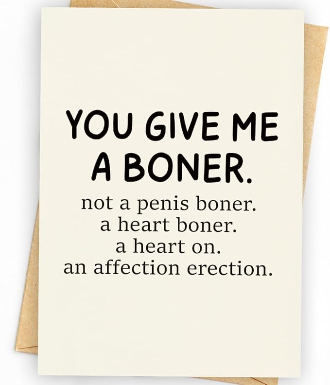 Funny Birthday Card & Gifts for Husband, Boyfriend, Him, Happy Anniversary Card & Gifts, Valentine Day Gifts, Card