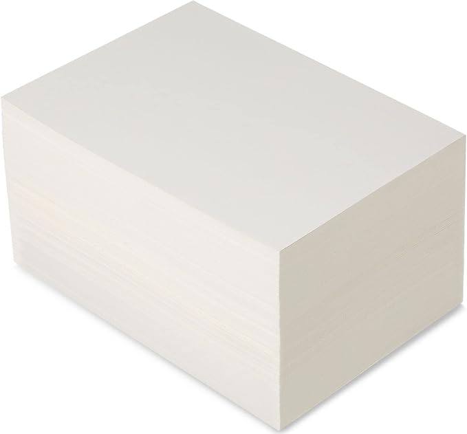 TaoBary 300 Pcs Watercolor Paper Sheet Bulk White Cold Press Paper Pack 110 lb 230 GSM Sketch Painting Watercolor Pad for Watercolorist Beginning Artists Adults Drawing Craft(4 x 4 Inch,230 GSM)