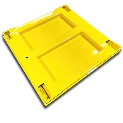 Liberty LS-700-4X6 Heavy Duty General Purpose Floor Scale | 48" x 72" | Capacity of 1000 lbs x 0.2 lb + Yellow