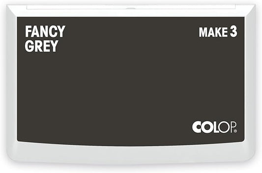 COLOP Make Series, Ink Stamp Pads, with Non-Toxic Premium Ink, Water-Based Acid-Free (Fancy Grey, Make 3-3-1/2" x 6-1/4")