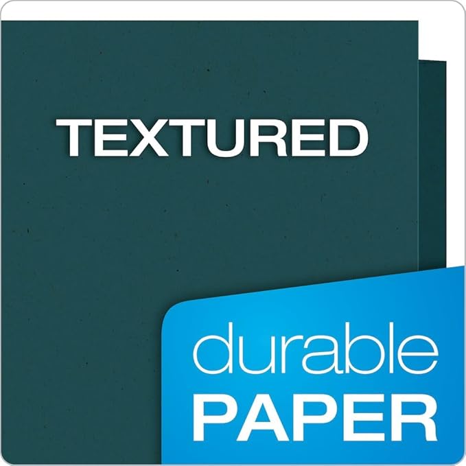 Oxford EarthWise by Oxford Two-Pocket Folders, Blue, Letter Size, 25 per Box, (78502)