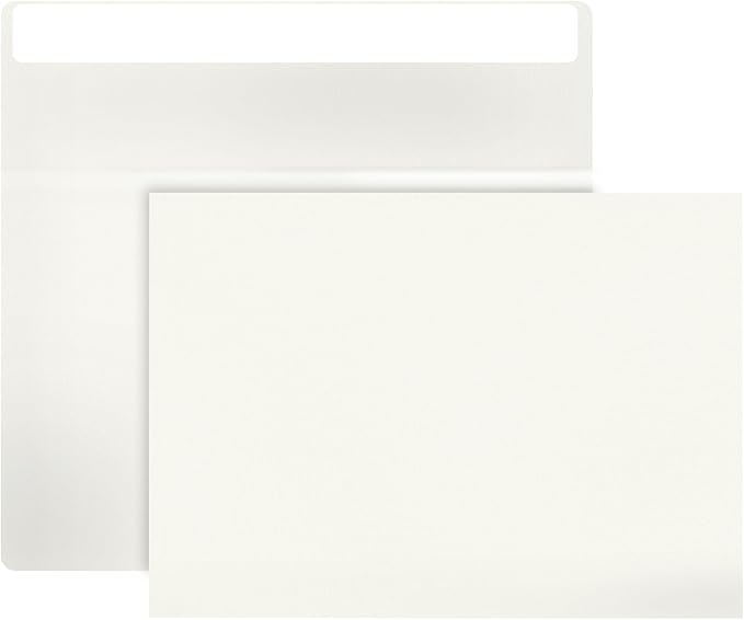 50 sets of A7 envelopes, 5x7 envelopes, 5x7 invitation envelopes, printable invitation envelopes, photos, postcards, greeting cards, Mail, Wedding self-sealing Envelopes (cream)