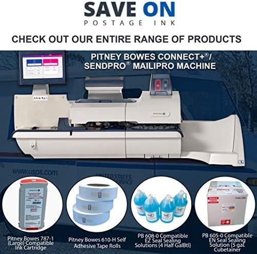 Save On Postage Ink Red Fluorescent Postage Meter Ink Cartridge Compatible with Pic40 Red Ink Francotyp Postalia Postage Meter Cartridge – Ink Cartridge for PostBase Mailing System 20/30/45/65/85