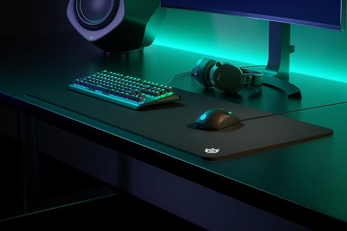 SteelSeries QcK Gaming Mouse Pad - XXL Thick Cloth - Sized to Cover Desks