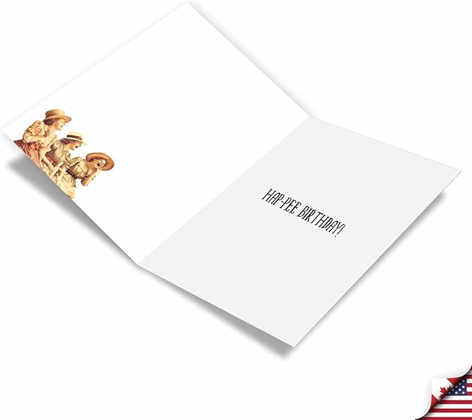 NobleWorks Humorous Birthday Greeting Card with 5 x 7 Inch Envelope (1 Card) Bday Laugh Until You Leak C10065BDG