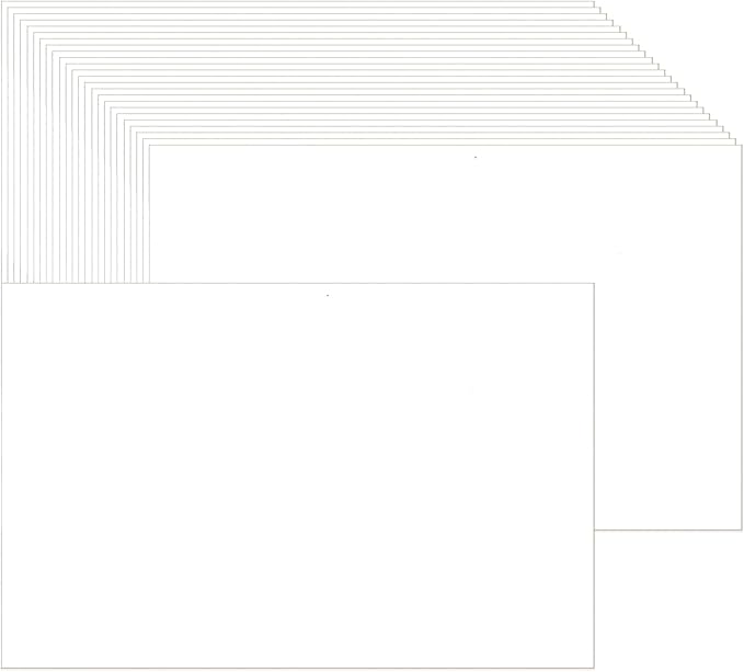Baisunt 50 Pack 5x7 White Cardstock Paper Blank Thick Heavyweight 92lb Card Stock for Making Greeting Cards, Invitations cards, Photos, Postcards