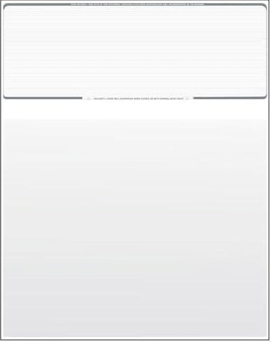Compuchecks Check on Top Blank Check Paper - 1000 Pack, Quick-Books & Laser Printer Compatible - Security Business Checks with Voucher - 8.5" x 11" Platinum Pinstripe