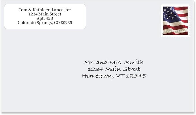 Colorful Images Solid Gloss White Rolled Return Address Mailing Labels with Dispenser, Customize with Name & Shipping Address, 250 Self Adhesive, Easy Peel Sticker Label Roll, 3/4" x 2 1/2"