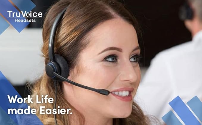 TruVoice HD-100 Professional Headset with HD Sound and Noise Canceling Microphone - Compatible with Cisco 6XXX, 78xx and 88xx Series Phones and 7931 7940 7941 7942 7945 7960 7961 7962 7965 7970 7975