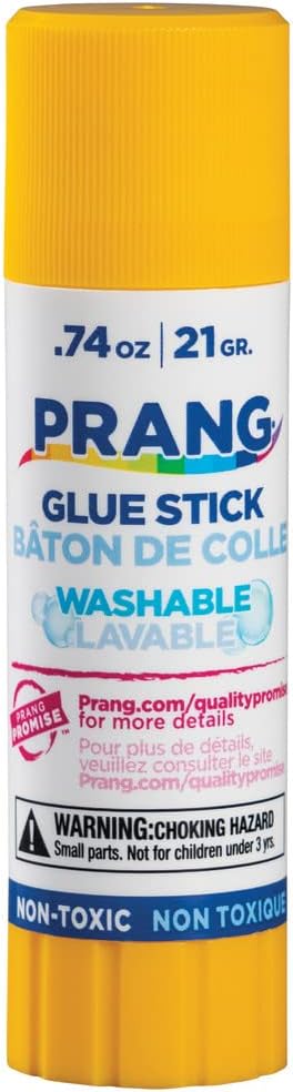 Prang Washable Glue Stick, Clear, 74 Oz., 60 Count