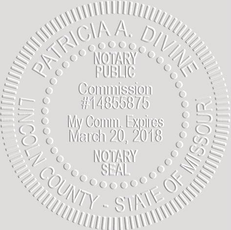MaxMark Notary Seal Round Pink Embosser for Missouri State - Includes Gold Burst Seal Labels (50 Count)