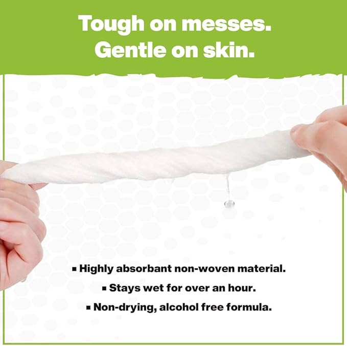 Crocodile Cloth Grill - 80 (15" x 10") Plant-based Cleaning Wipes. Safe on Skin & Multiple Surfaces. Infused with Aloe & Vitamin E. Large, Pre-Moistened & Absorbent.