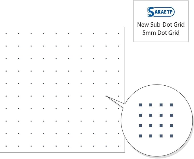 iroful 75 gsm Loose Sheet, 8.27 x 11.7", 50 Sheets/Pack, 5mm Dot Grid, White, 1 pack (PI-A4P-D5W)