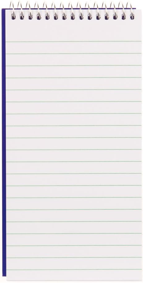 Blueline Reporter Notebook / Note Pad, 4 x 8 inches, 160 Pages / 80 Sheets (AT8B)