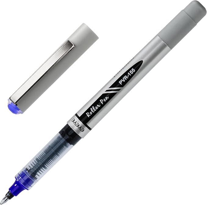 EYEYE Rollerball Pens Bold Point, 4 Black 4 Blue 1.0mm Liquid Ink Roller Ball Pen Quick Dry, Ink Pen Fine Point Smooth Writing Pens for Journaling, Note Taking, Office, School Supplies