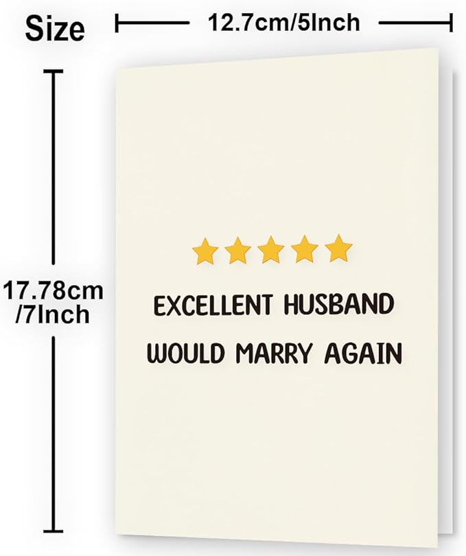 Valentine Day Gifts & Card | Anniversary Card | Anniversary Card to Husband | Funny Anniversary Card & Gifts for, Men, Husband, and Him | Happy Anniversary Decorations