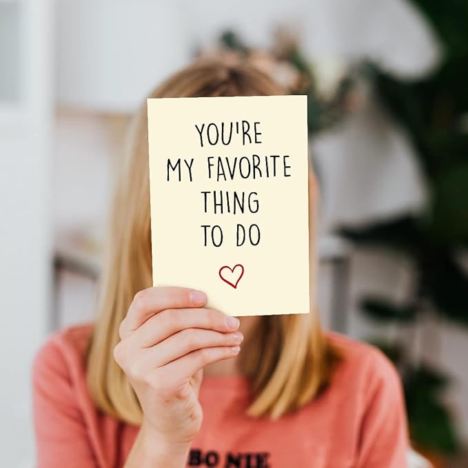 Cheerin Funny Greeting Card with Envelope - Anniversary Card - Hilarious Greeting Card - Birthday Gift for Boyfriend, Girlfriend, Husband, or Wife
