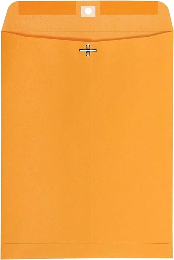 Catalog Envelopes (Open End), Brown Kraft, 28 Pound. 500 Per Pack. (Clasp, 6.5"x9.5")