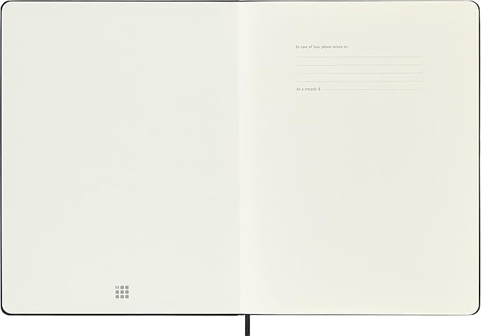 Moleskine Classic Collection Hard Cover Notebook, 1-Subject, Dotted Rule, Black Cover, (80) 10 x 7.5 Sheets