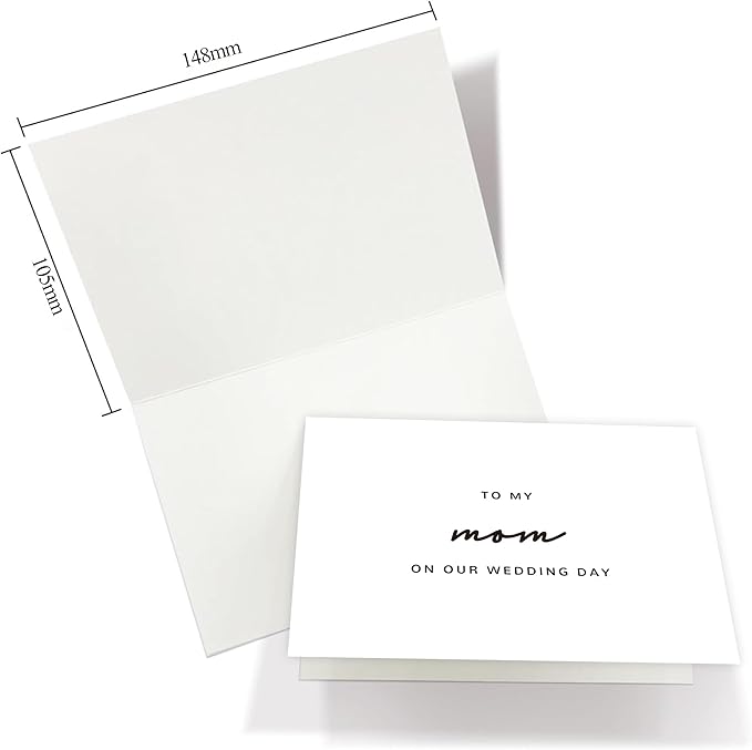 Wedding Day Card for My Mom, To My Mom On Our Wedding Day Card, Mom Of The Bride/Groom Gifts.（Mom B）, 6*4