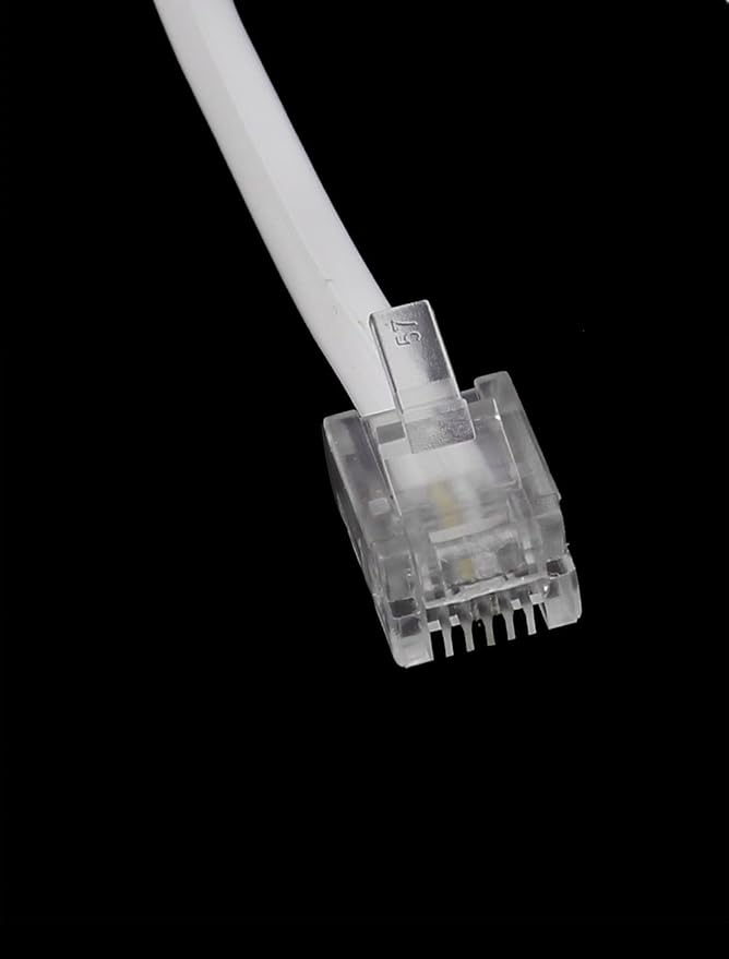 Ted Lele Male to Male 6P2C RJ11 Telephone Fax Machines Modems Straight Cable Wire Line 5M / 16.4ft Long