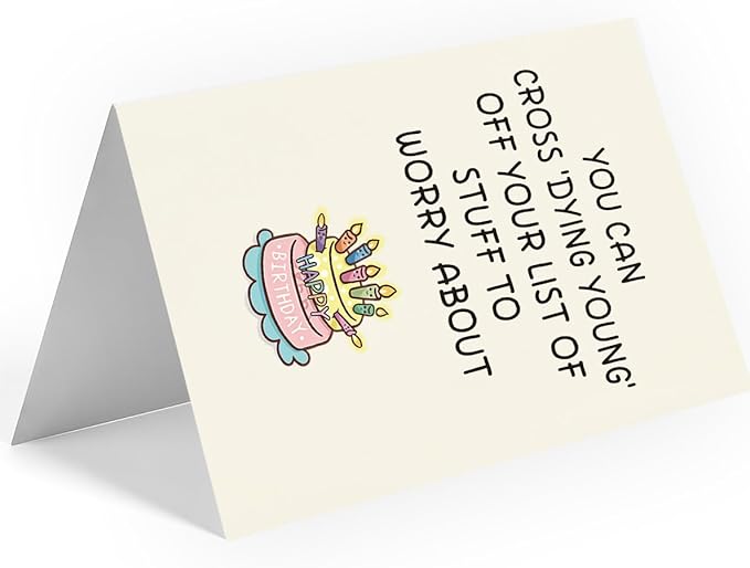 Funny Birthday Card | Funny Birthday Cards for Women, Men, Dad, Mom, Brother, Sister, Husband, Friend, and Anyone | Humorous Birthday Gifts | Unique Birthday Decorations