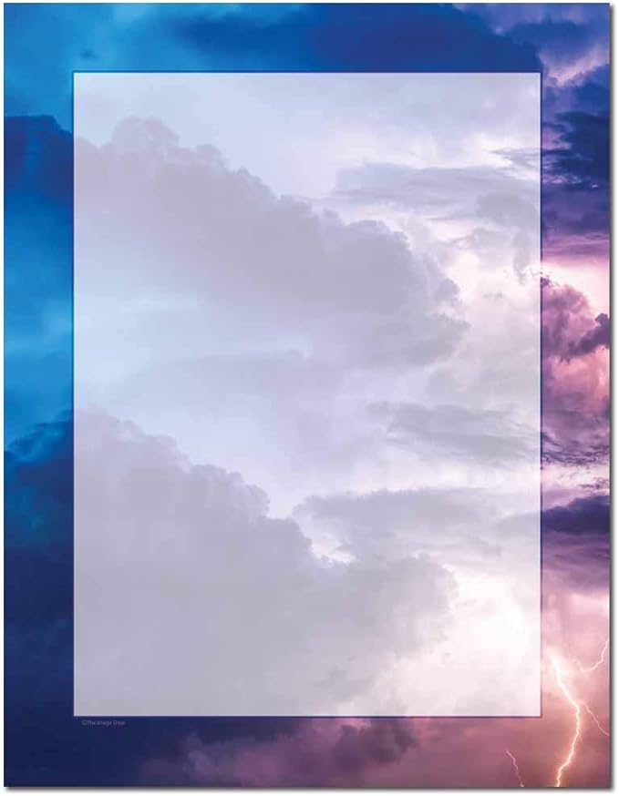 Stormy Letterhead Laser & Inkjet Printer Paper (100 Pack)