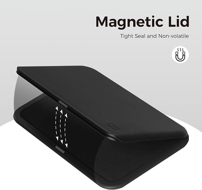 Large Stamp Pad - 3.50"x 6.25", Magnetic Lid, Premium Quality Felt Stamp Pad (Black)