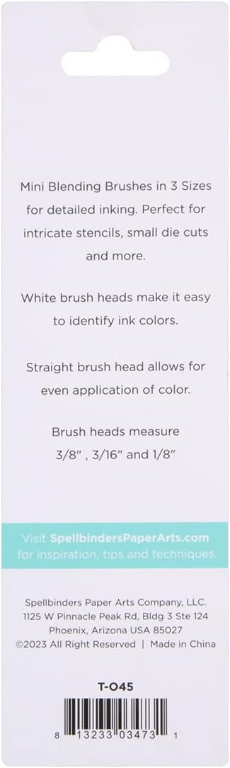 Spellbinders Mini Blending Brush Set, White