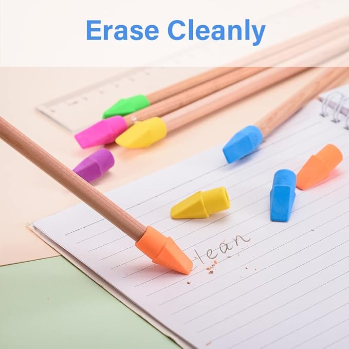 Sooez 120 Pack Pencil Erasers, Pencil Top Erasers Cap Erasers Eraser Tops Pencil Eraser Toppers Eraser Studying Supplies for Teachers Eraser Pencil Erasers, Pink
