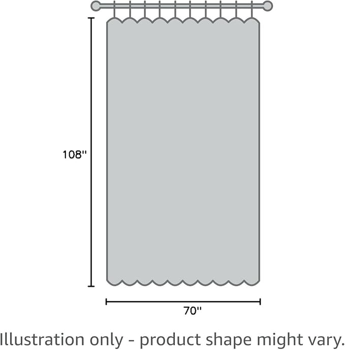 BONZER Room Divider Curtain Total Privacy Wall Grommet Thermal Insulated Wide Blackout Curtains for Bedroom Living Room, 108L x 70W Inch (9L x 5.8W ft), 1 Panel, Dark Grey
