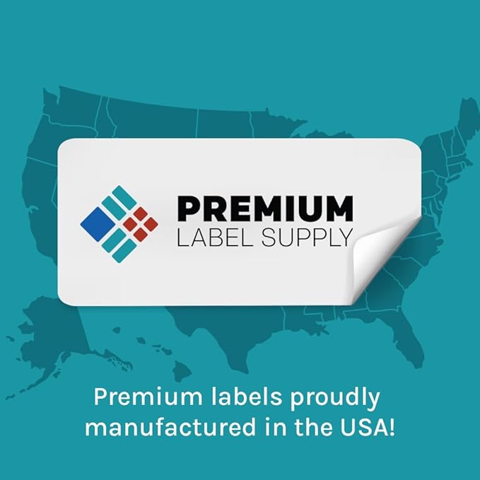 Premium Label Supply Glossy Clear Address Labels – 4" x 2.5" – Laser/Inkjet Compatible – (8 per Sheet), 500 Sheets – 4,000 Total Adhesive Labels