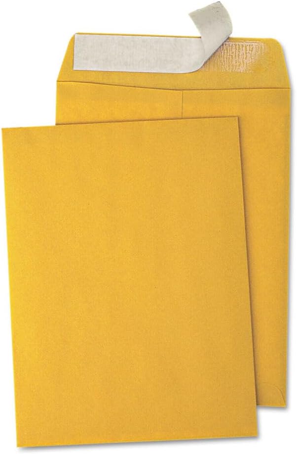 Catalog Envelopes (Open End), Brown Kraft, 28 Pound. 500 Per Pack. (Peel And Seal, 11.5"x14.5")