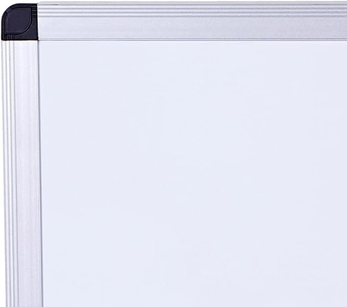 VIZ-PRO Dry Erase Board/Whiteboard, 72 x 40 Inches, Wall Mounted Board for School Office and Home