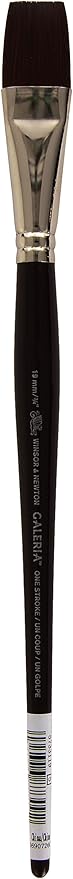 Winsor & Newton Galeria One Stroke Short Handle Brush, 3/4-Inch