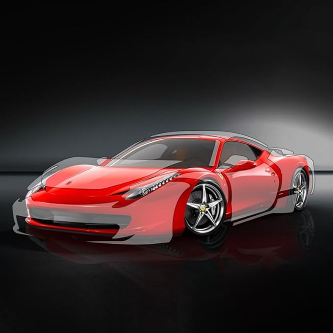 Clear Paint Protection Bulk Film for Cars, Headlight, Doors & Furniture, Self-Adhesive, Non-Yellowing, UV & Scratch Resistant, 7.5 mil TPU (6" x 60")