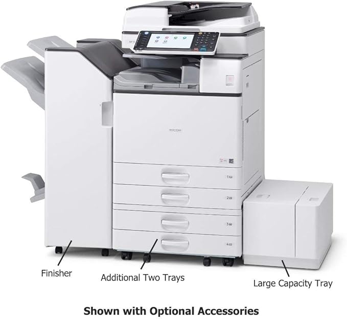 Ricoh Aficio MP 2554 Ledger/Tabloid-size Mono Laser Multifunction Copier - 25ppm, Copy, Print, Scan, 2 Trays and Stand (Renewed)