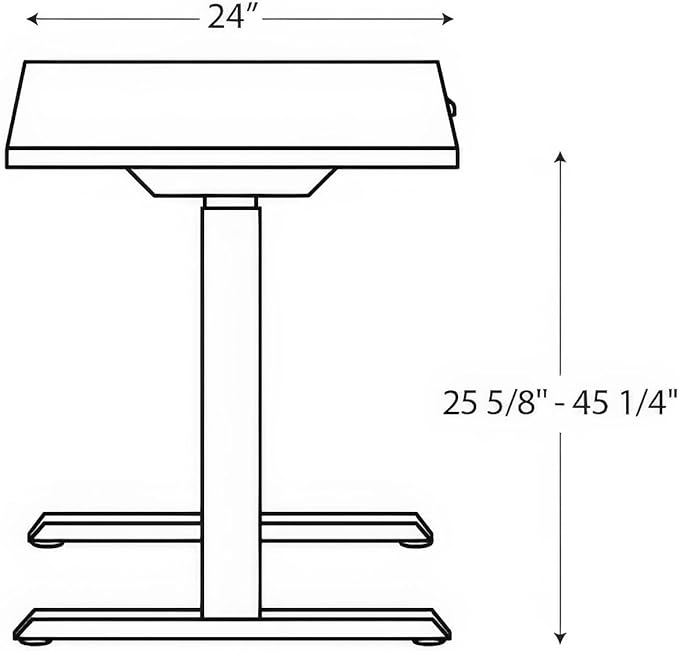 HON Coze Electric Standing Desk Adjustable Height, Coordinate Height Adjustable Desk, 54", Natural Recon Top, White Base