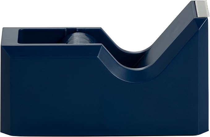 JAM PAPER Colorful Desk Tape Dispensers - Navy Blue - Sold Individually