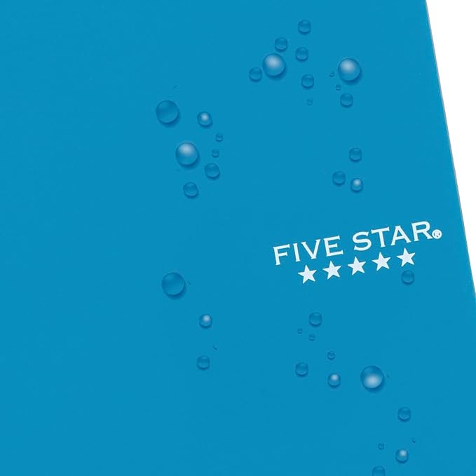 Five Star Spiral Notebook, 1 Subject, College Ruled Paper, 7" x 4-3/8", Personal Size, 80 Sheets, Blue (450048CG1-ECM)