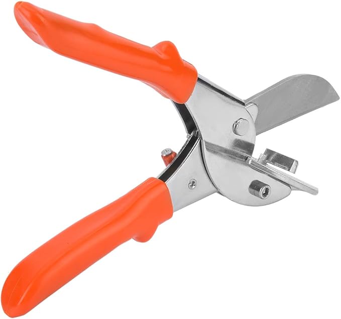 Garosa Miter Shear Multifunctional Trunking Trim Cutter 45 to 135° Angle Adjustable Quarter Round Cutting Tool Trunking Tube Trim Scissor for Angular Cutting Moulding Trim