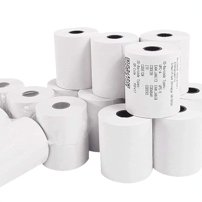 OausTect 2 1/4 x 85 Thermal Paper Rolls, Thermal Receipt Printer Paper for Credit Card Machine, Cash Register, POS (200 Rolls)