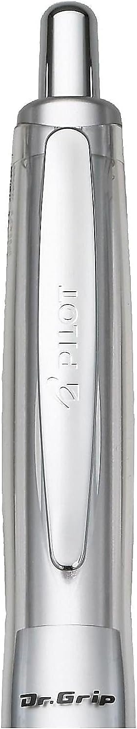 PILOT Dr. Grip Center of Gravity Refillable & Retractable Ballpoint Pen, Medium Point, Navy Grip, Black Ink, Single Pen (36181)