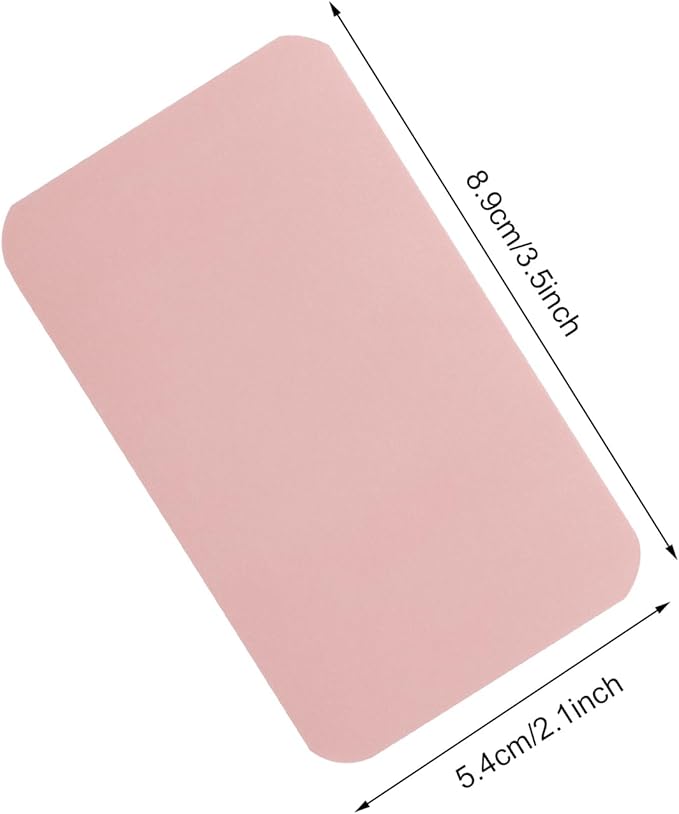 Penta Angel 100 Pcs Mini Paper Blank Gift Notes Cards DIY Craft Small Word Business Message Cards (Pink)