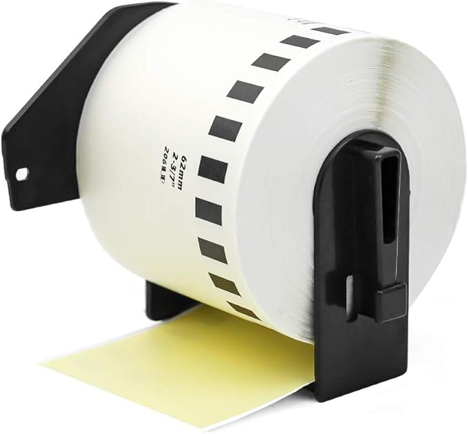 Label Orison Replace DK-2205 Yellow Continuous Paper Tape Labels DK22205 62mm x 30.48m(2-3/7" x 100') for QL-820NWB QL-710W QL-700 QL-720NW QL-570,1Roll