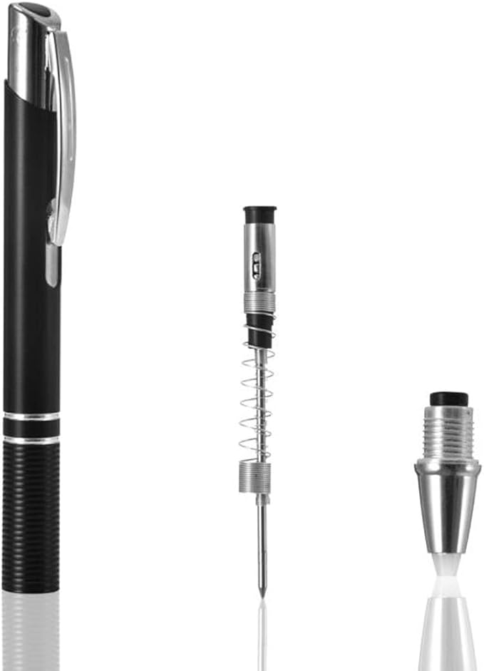 Penyeah Pen with Light, Flashlight LED Light Pen, Lighted Tip Pen for Nurses Writing in The Dark 2pack -Extra Batteries and Refills Included - White+Blue