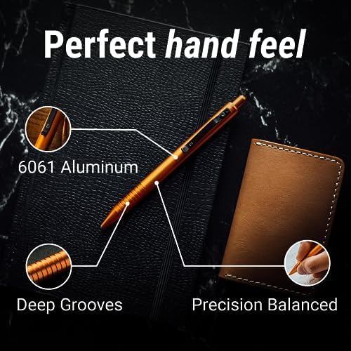 Everyman Grafton Pen and Pencil Set, Taipan | Premium EDC Metal Gel Ink Ballpoint Pen + Mechanical Pencil | Refillable Executive Writing Tools for Office, Business, Men’s Gift & Daily Use