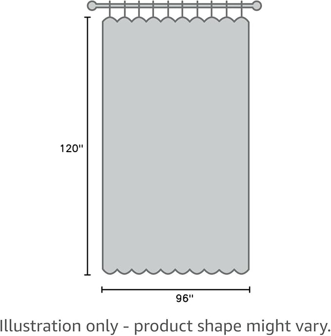 BONZER Room Divider Blackout Curtain Extra Wide Room Darkening Total Privacy Wall Noise Reducing for Living Room, 96L x 120W Inch (8L x 10W ft), 1 Panel, Cream