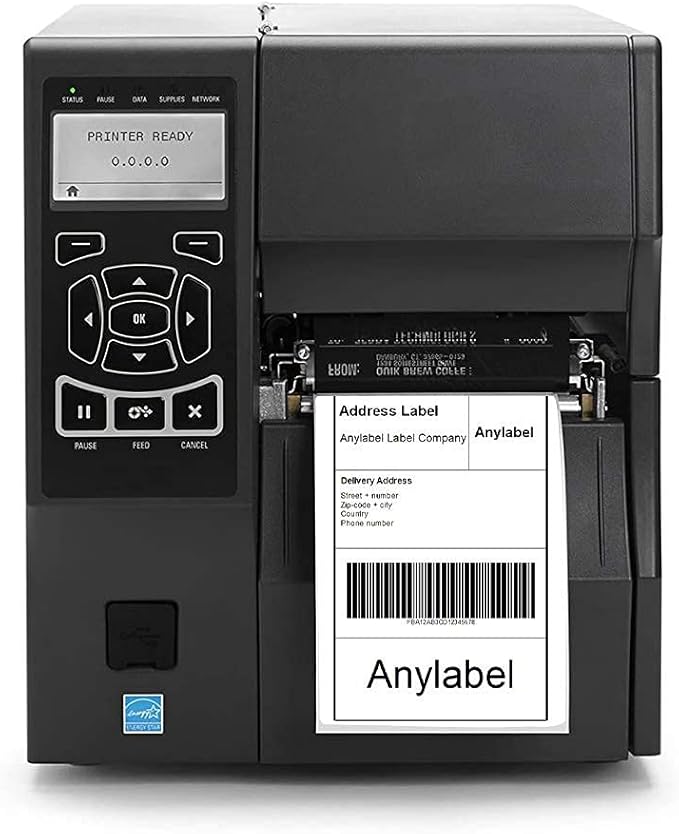 4"x 6" Multipurpose Direct Thermal Labels 3" Core Compatible for Zebra Industrial Printers Adhesive & Perforated (1 Roll, 1000 Labels/Roll)